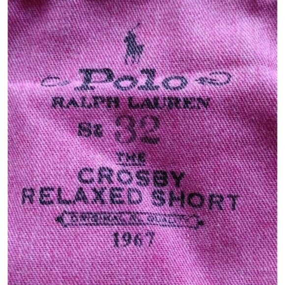 Polo Ralph Lauren Shorts 32 Crosby Relaxed Pink Raw Hem - Picture 5 of 15